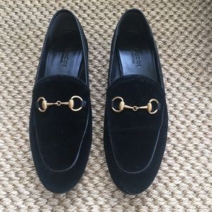 Gucci velvet loafer 36